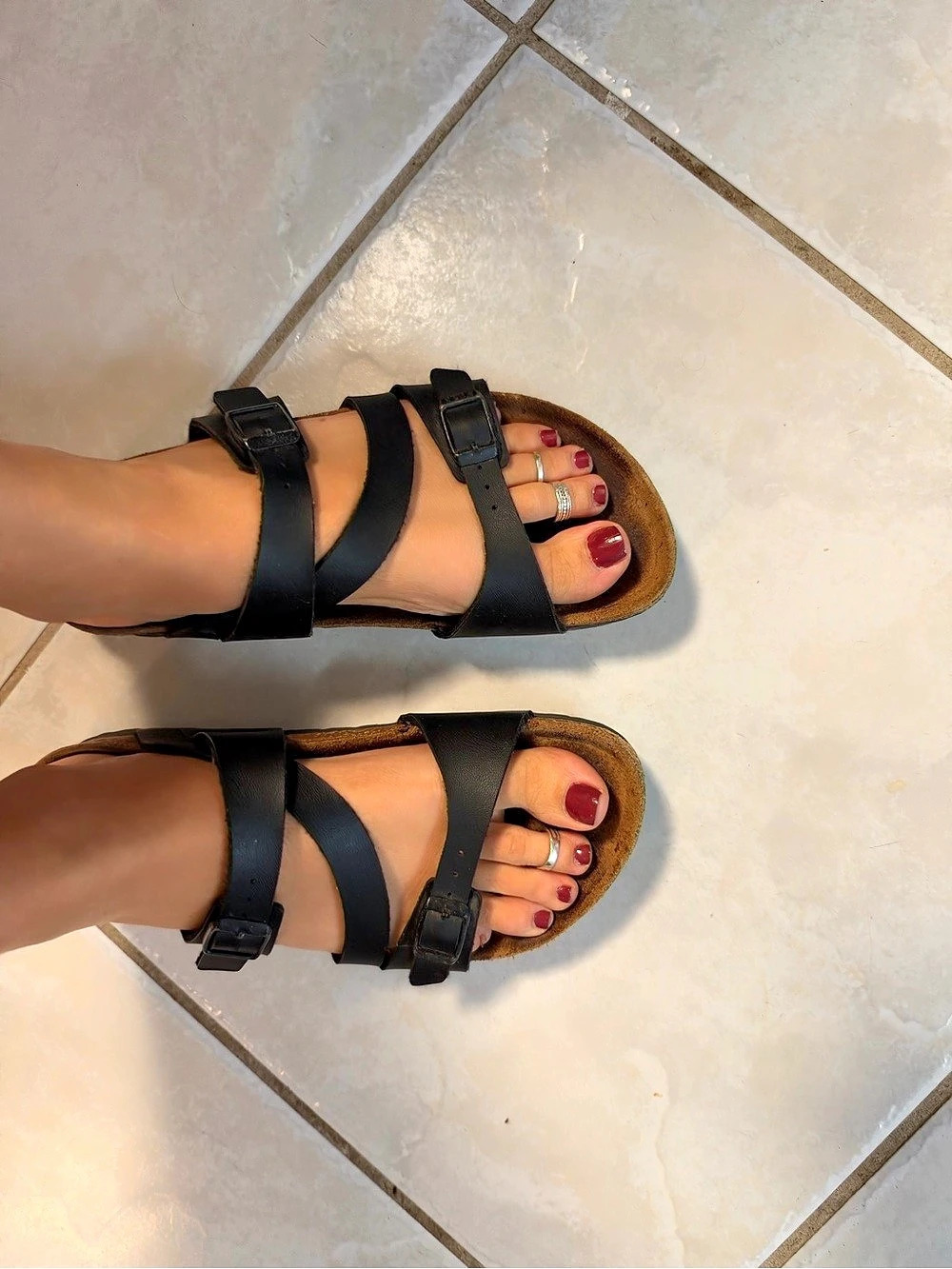 Birkenstock Women's Hardbed Black Sandals Size 7